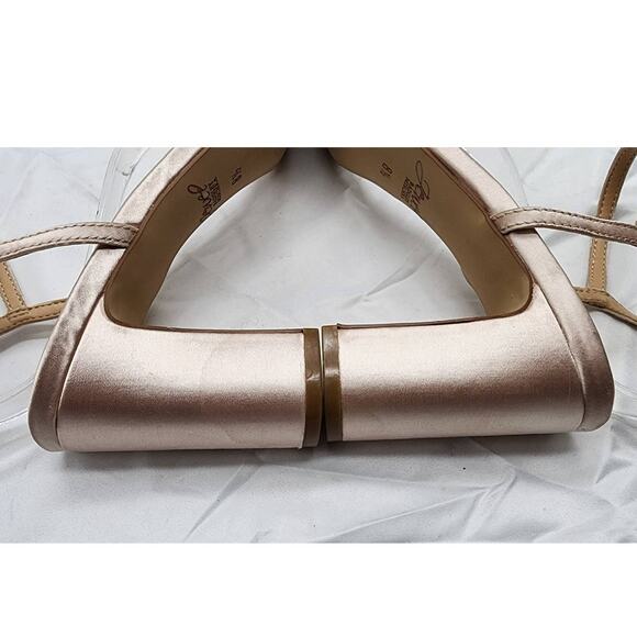 Jewel Badgley Mischka Charlee Satin Block Heel Pumps Size 8.5 - Picture 9 of 12